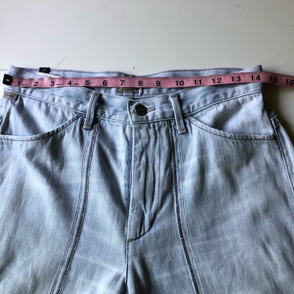 CoH Womens Melanie Crop Light Wash Frayed Hem Jeans Raw Hem High Waisted Sz 27 - Picture 9 of 13